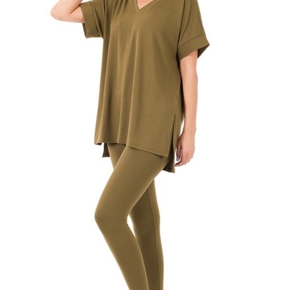 Zenana Outfitters Tops - Microfiber lounge wear set